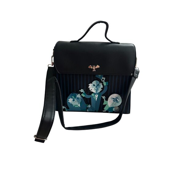 LOUNGEFLY Disney Haunted Mansion Hitchhiking Ghosts Crossbody Bag - Picture 8 of 10